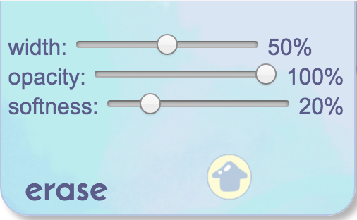 image of erase tab